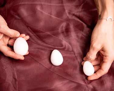 Clear Quartz Yoni Egg - Claire: Natural Crystal Pleasure Tool for Healing and Self-Love